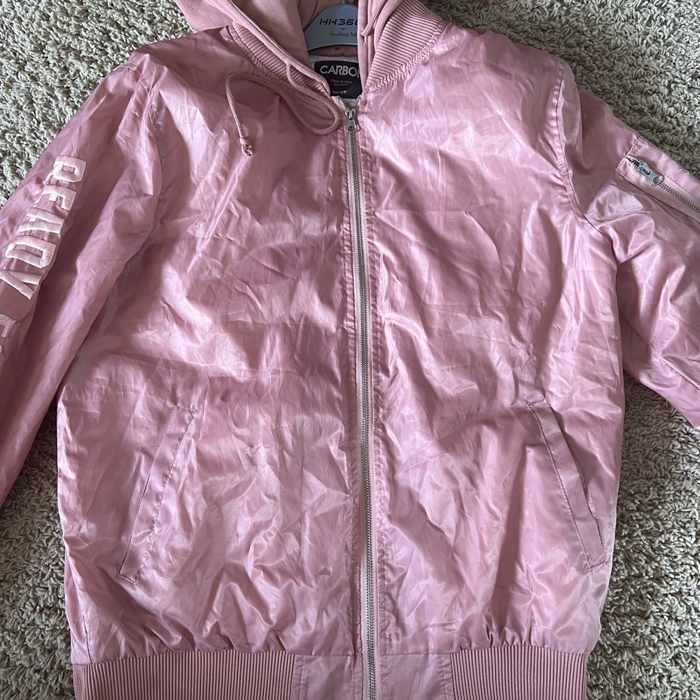 Urban Wear Jacket w/ hoodie and zippers. “Ready for flight”Mens Jacket
